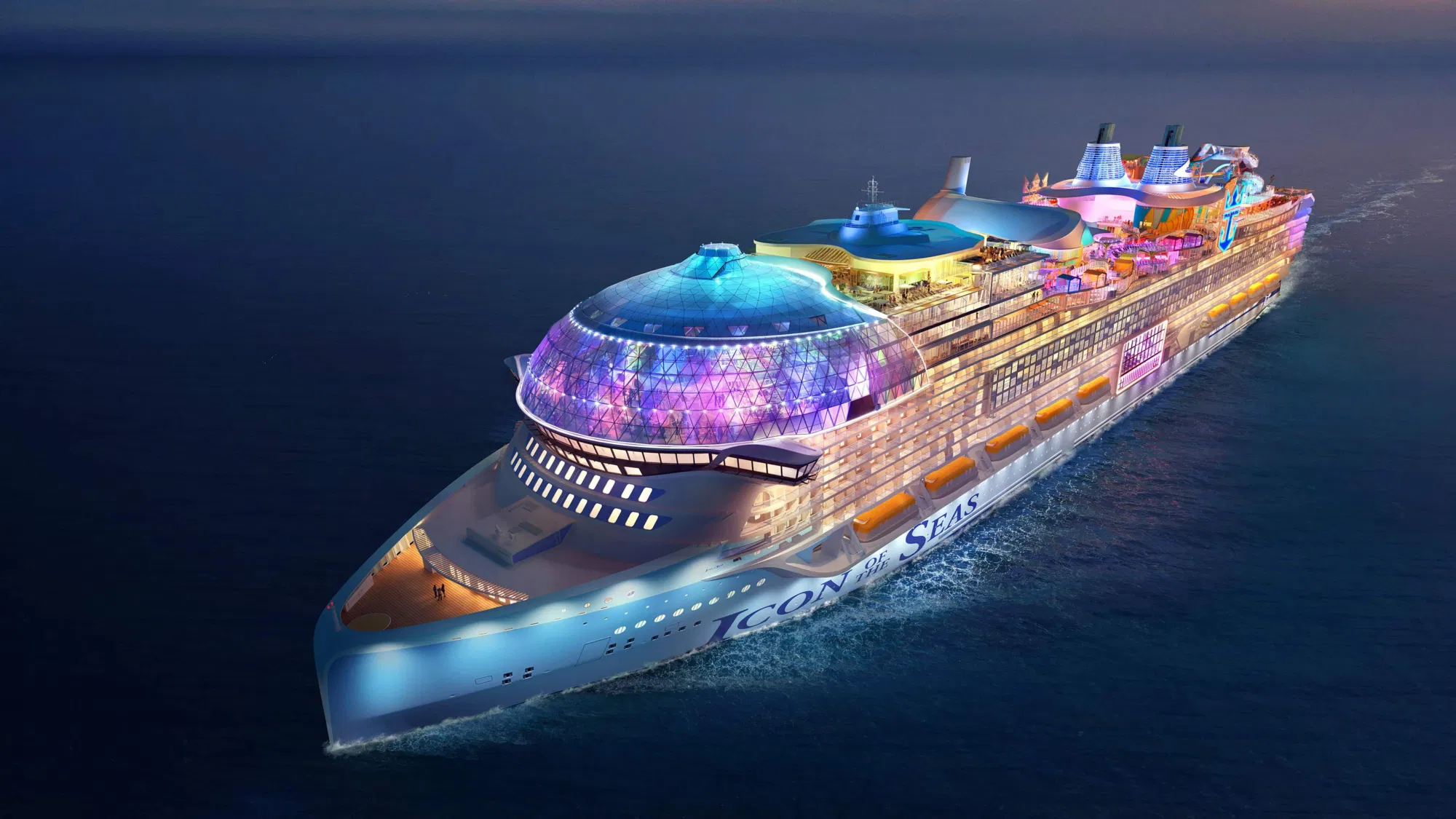 The ship at night