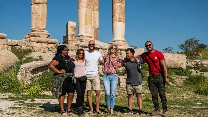 A group at the Amman Citadel