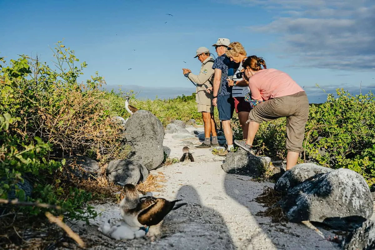 Our group on a Galápagos trail