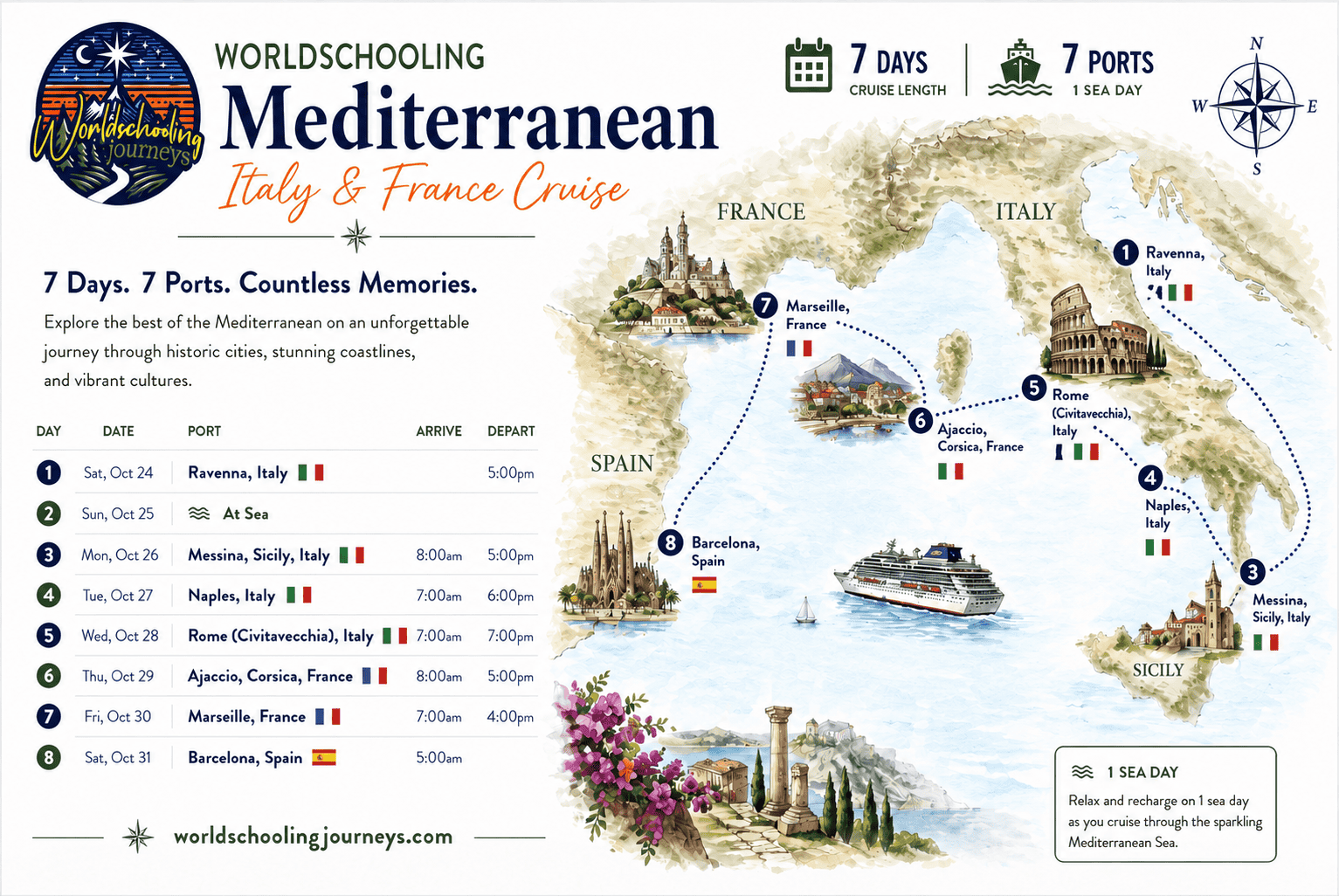 october-mediterranean-italy-france-cruise cruise map